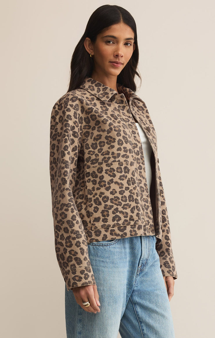 Jackets Bel Air Leopard Denim Jacket Bel Air Leopard Denim Jacket