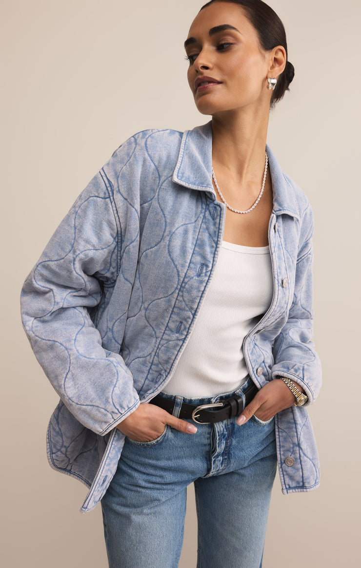 Jackets Boulder Quilted Knit Denim Jacket Boulder Quilted Knit Denim Jacket