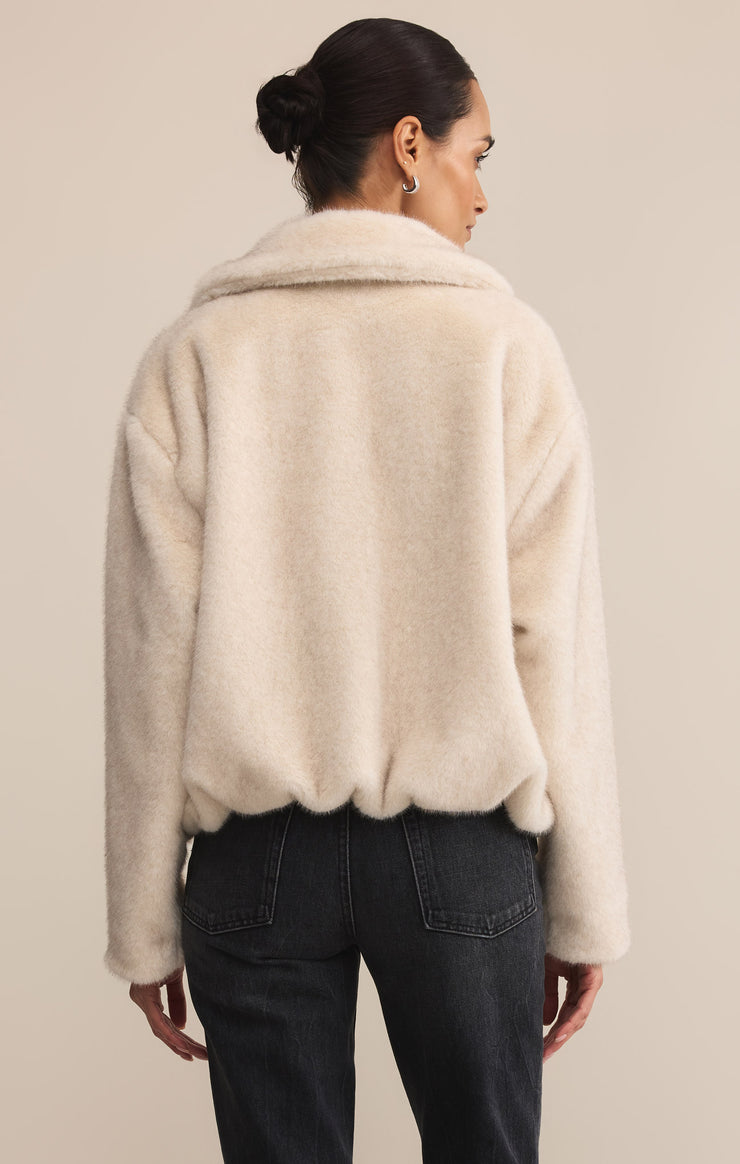 Jackets Amethyst Faux Fur Jacket Crystal