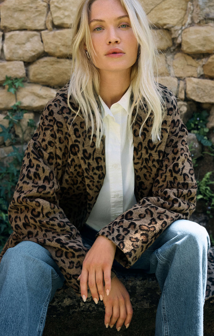 Jackets Lennon Leopard Coat Suede