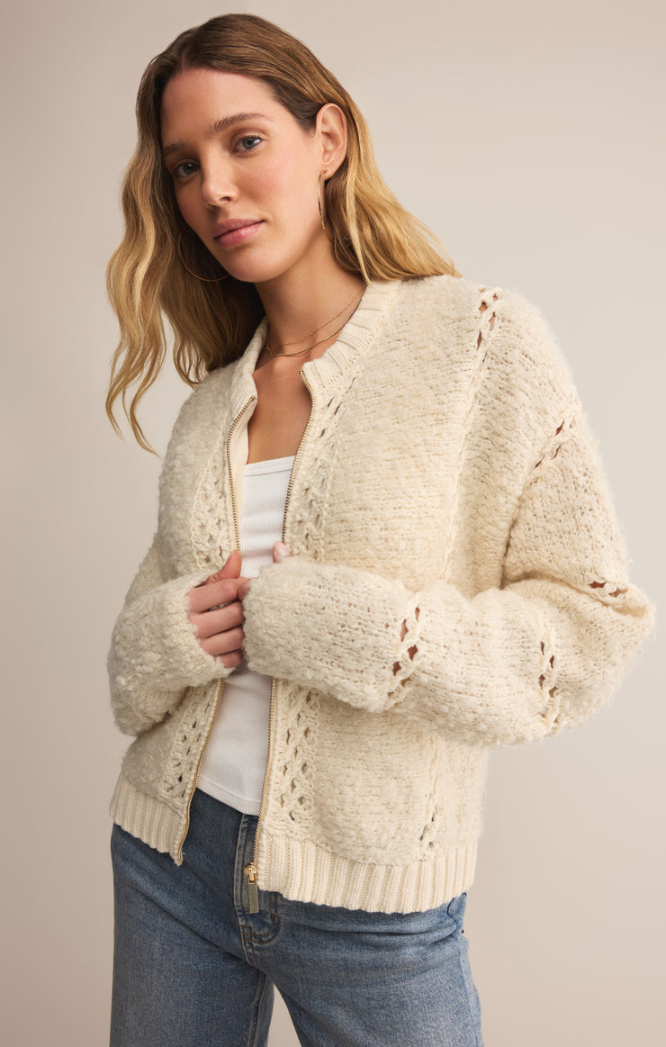 Jackets Sundance Zip-Up Sweater Jacket Crystal