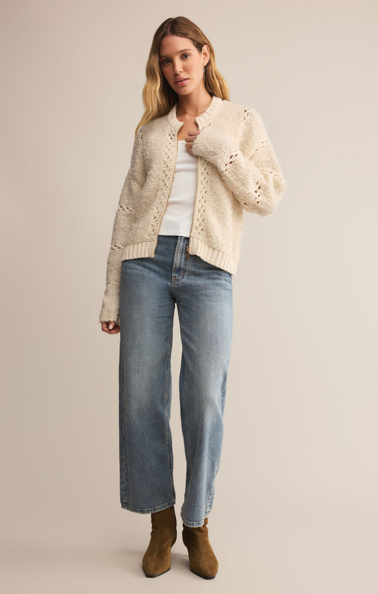 Jackets Sundance Zip-Up Sweater Jacket Crystal