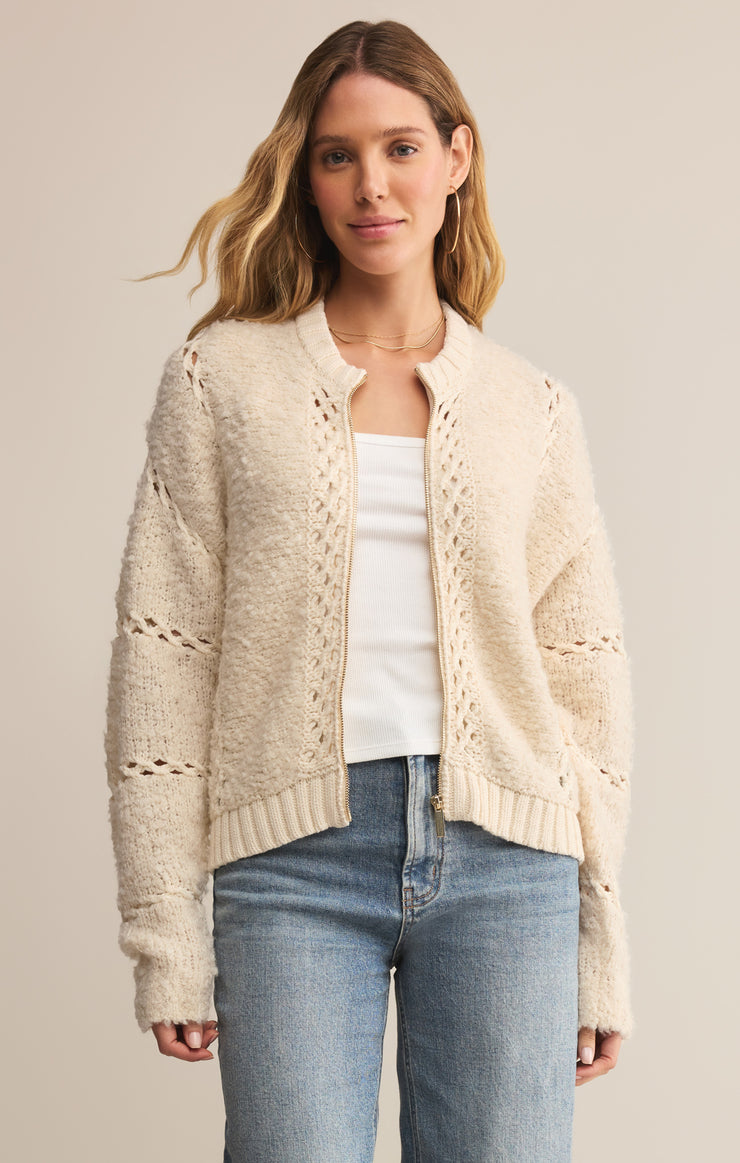 Jackets Sundance Zip-Up Sweater Jacket Crystal