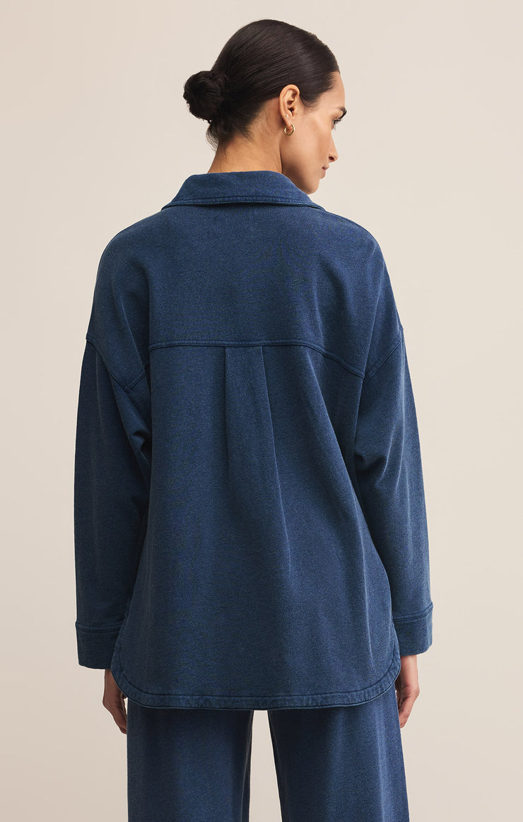 Jackets All Day Knit Denim Jacket Indigo