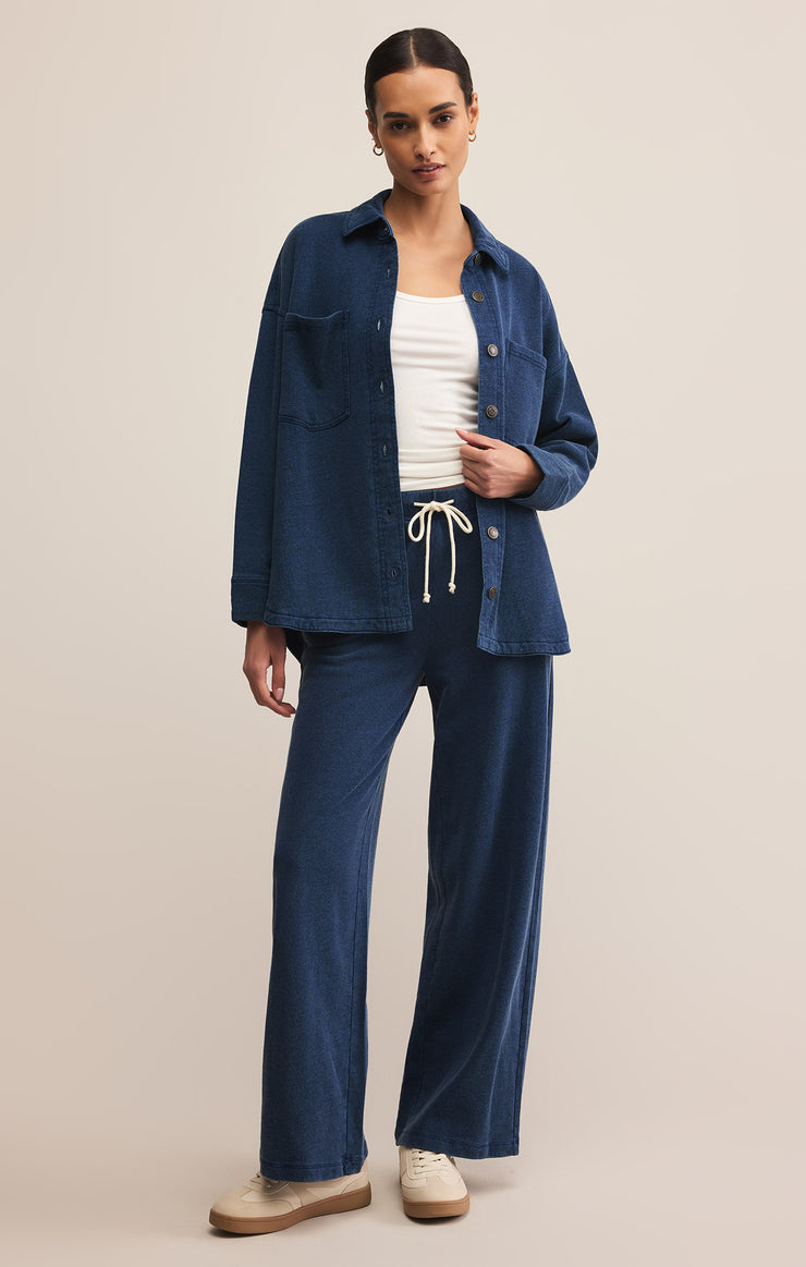 Jackets All Day Knit Denim Jacket Indigo