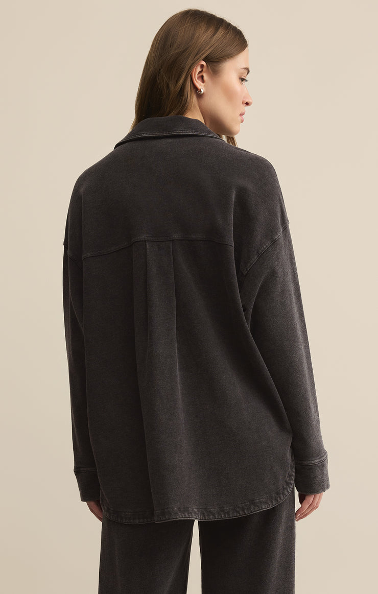 Jackets All Day Knit Denim Jacket Vintage Black