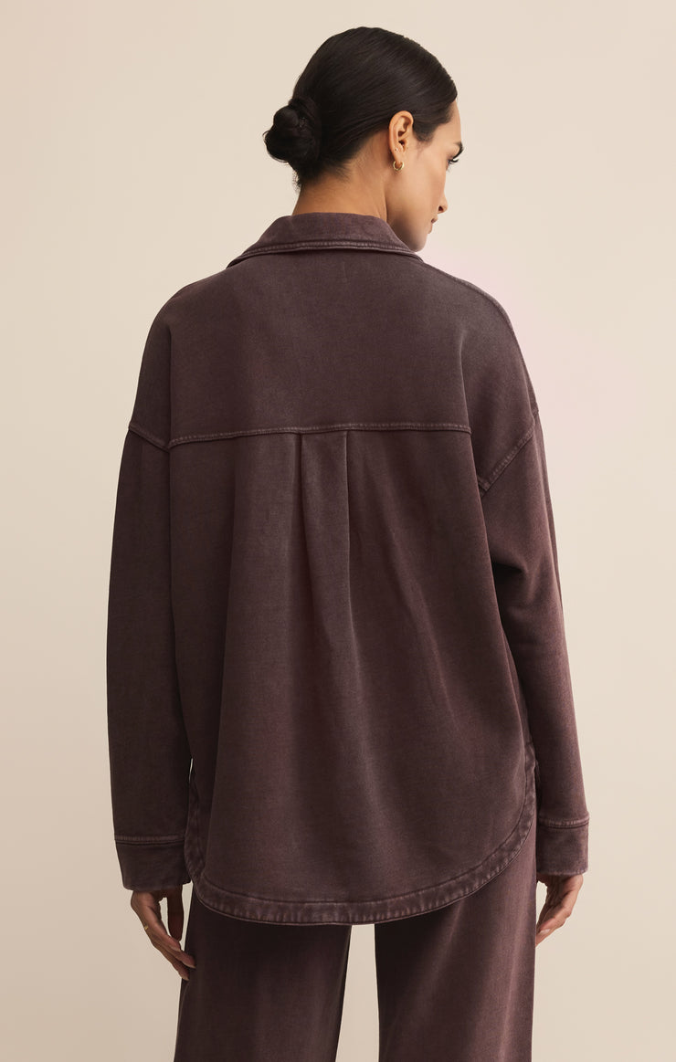 Jackets All Day Knit Jacket Chocolate Cherry