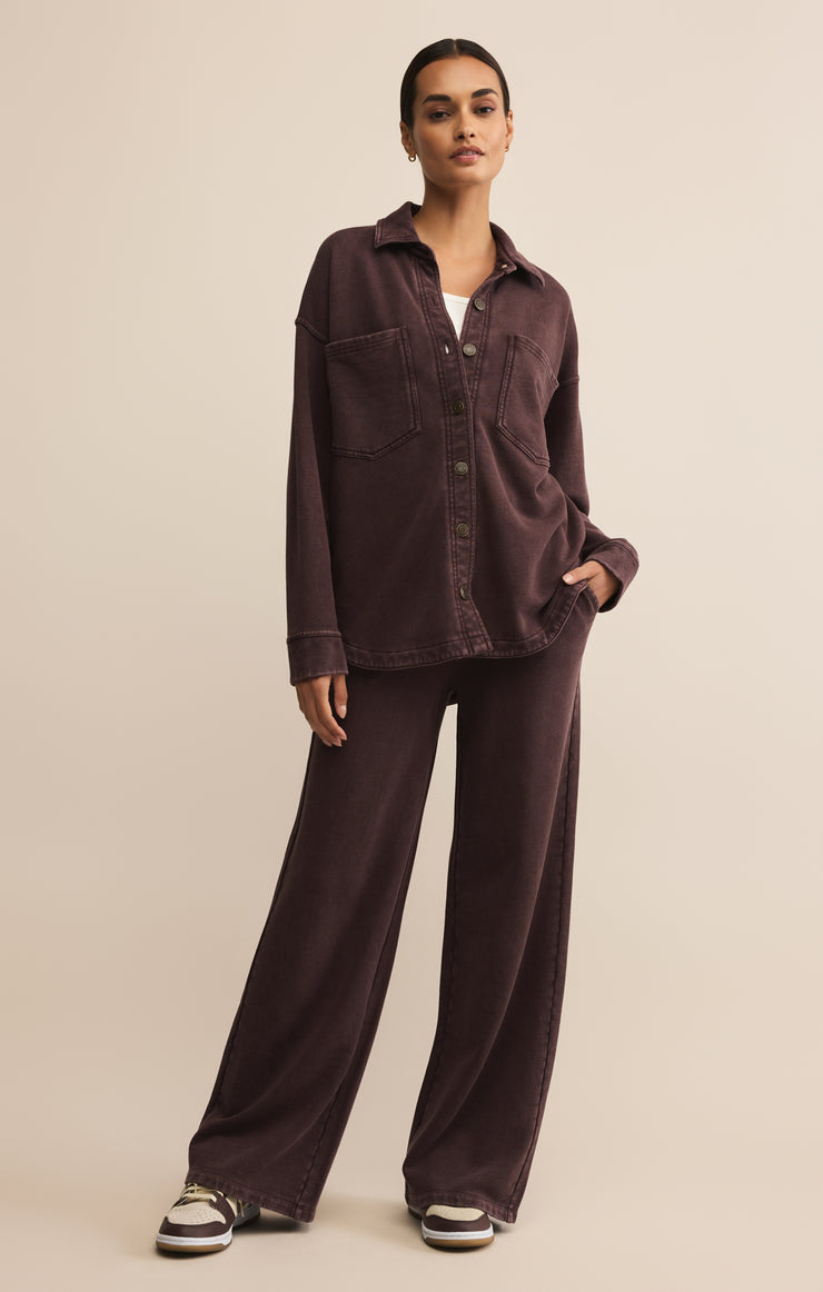 Jackets All Day Knit Jacket Chocolate Cherry
