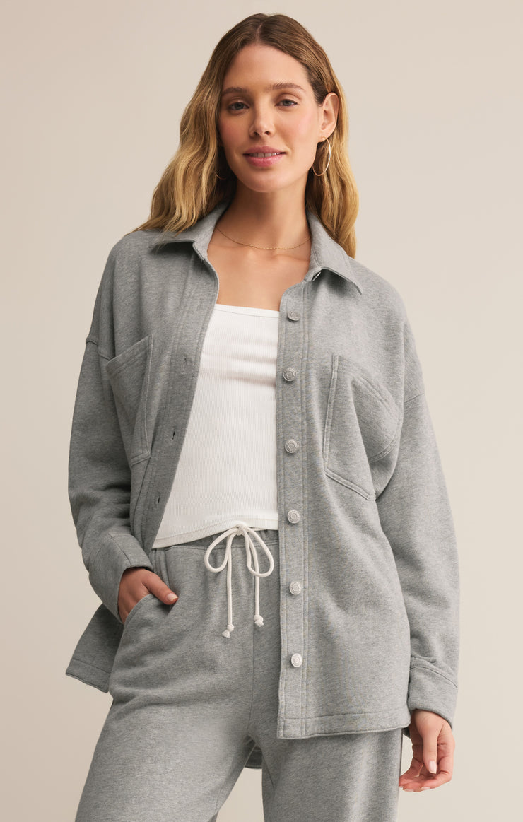 Jackets All Day Knit Jacket Classic Heather Grey