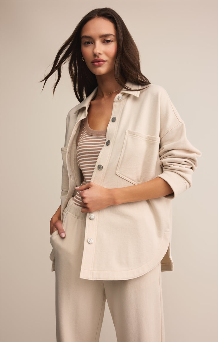 Jackets All Day Knit Jacket Crystal