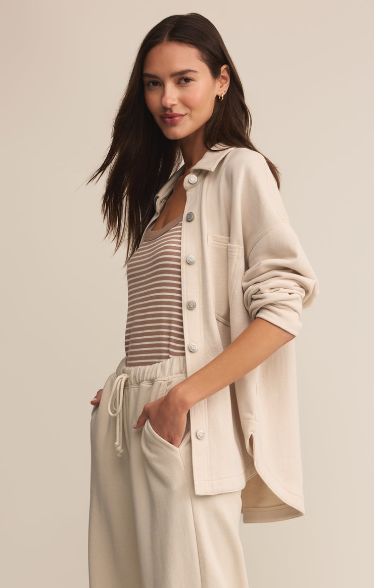 Jackets All Day Knit Jacket Crystal