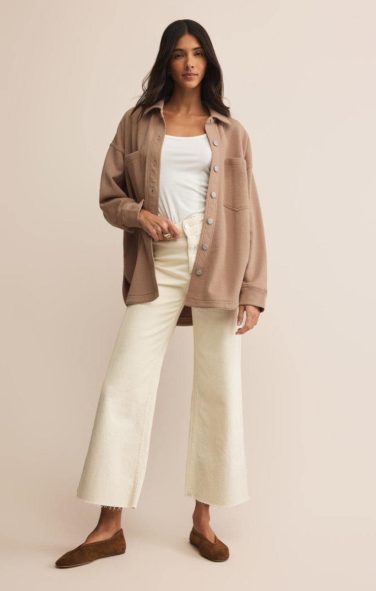 Jackets All Day Knit Jacket Iced Coffee