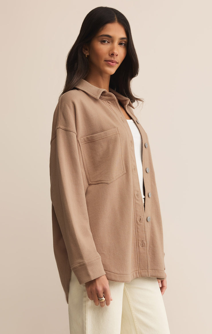 Jackets All Day Knit Jacket Iced Coffee