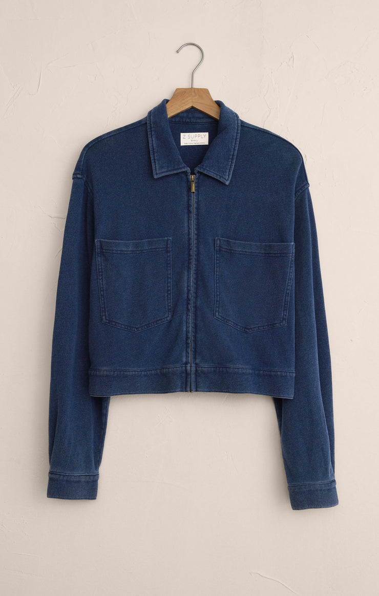 Jackets Heritage Knit Denim Jacket Indigo