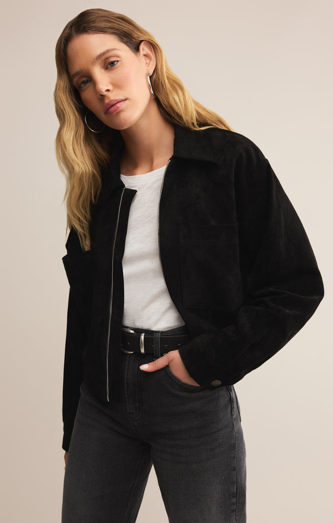 COVERT suede leather SOUVENIR JKT 46 黒 Heritage Faux Suede Jacket – Z SUPPLY