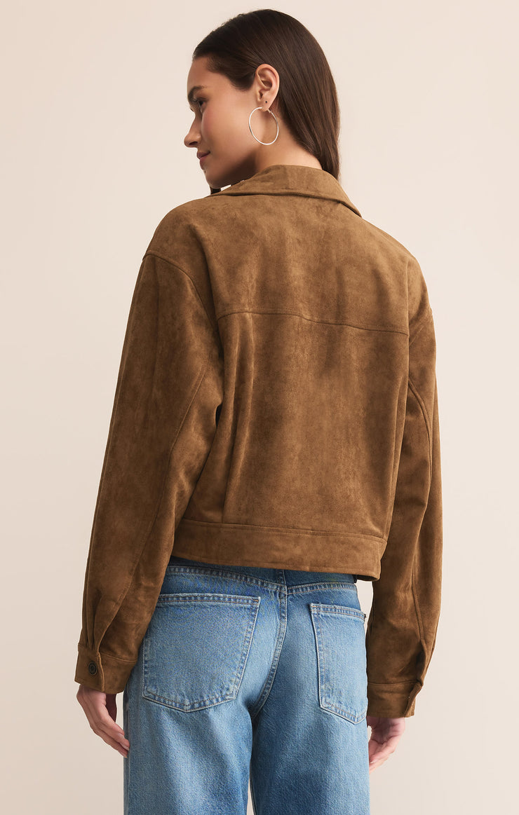 Jackets Heritage Faux Suede Jacket Coconut