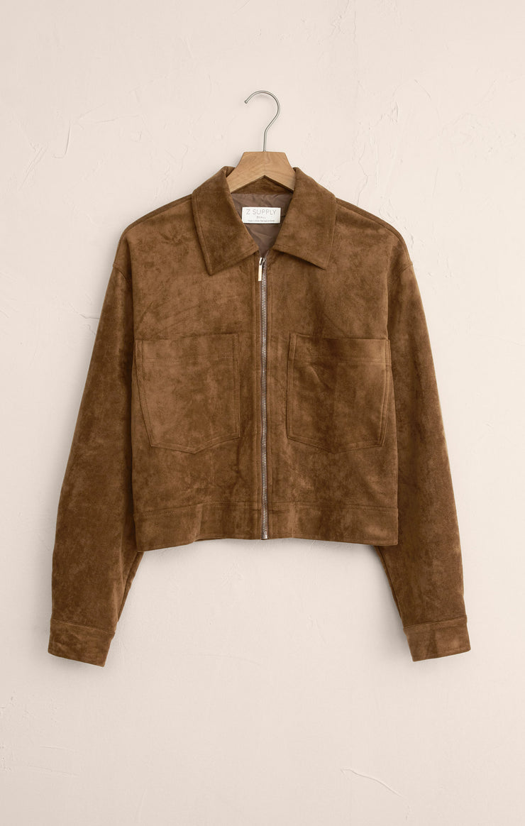 Jackets Heritage Faux Suede Jacket Coconut