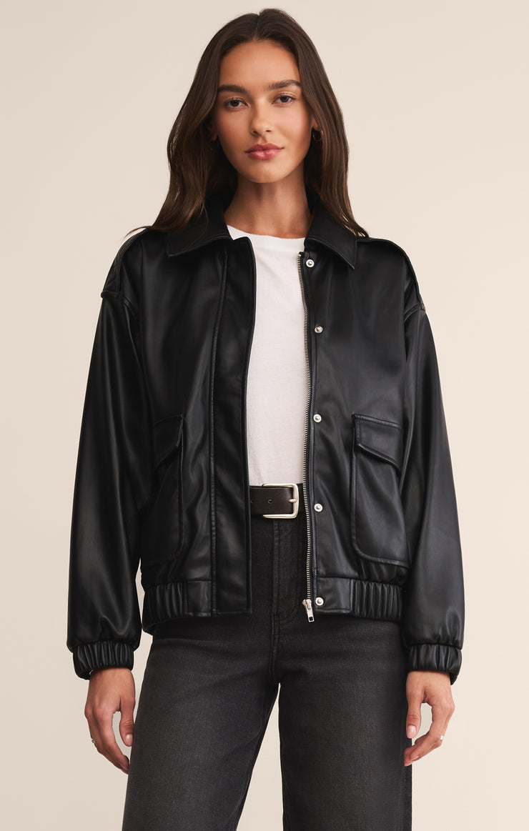 Jackets Idols Faux Leather Bomber Jacket Idols Faux Leather Bomber Jacket