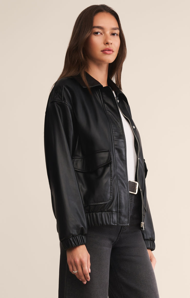 Jackets Idols Faux Leather Bomber Jacket Idols Faux Leather Bomber Jacket