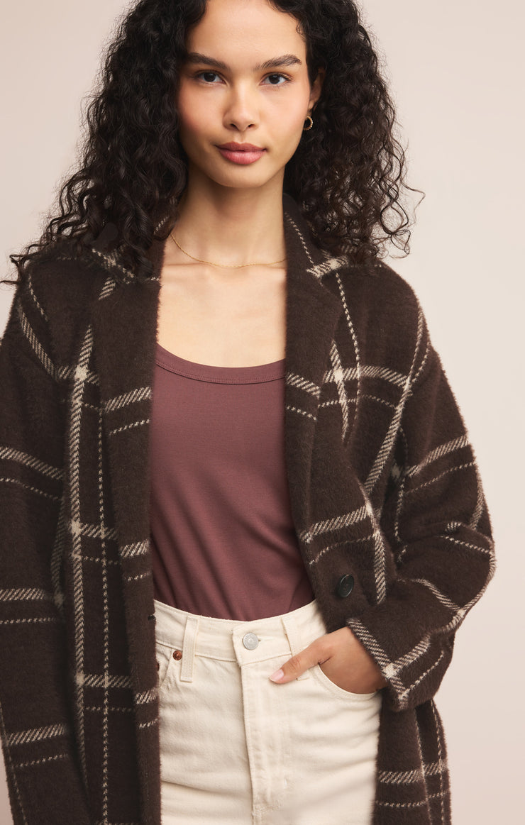 Jackets Mason Knit Plaid Coat Mason Knit Plaid Coat