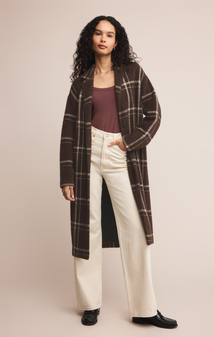 Jackets Mason Knit Plaid Coat Mason Knit Plaid Coat