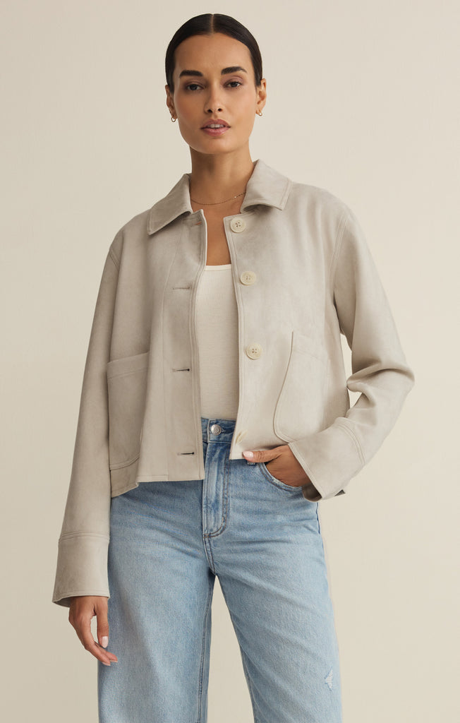Dillon Faux Suede Jacket – Z SUPPLY