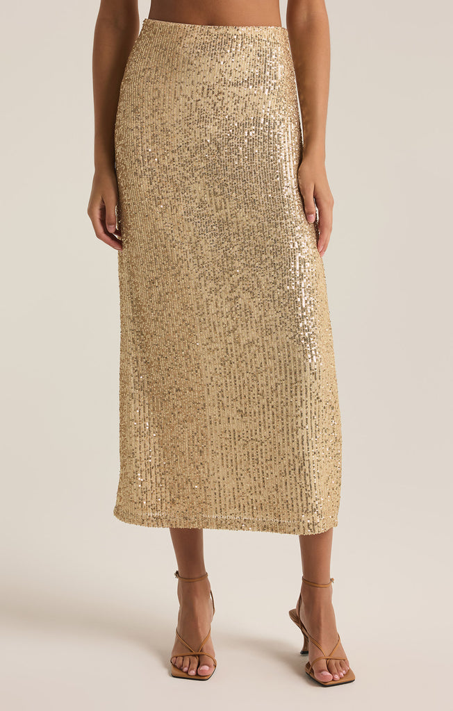 Saturn Sequin Midi Skirt