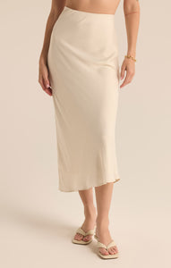 SkirtsEuphoria Luxe Sheen Midi Skirt Sandstone