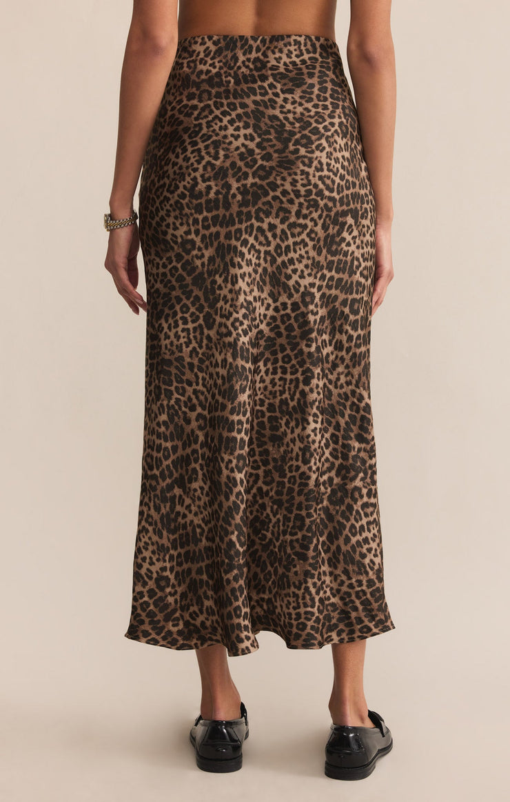 Skirts Leopard Europa Luxe Sheen Midi Skirt Leopard Europa Luxe Sheen Midi Skirt