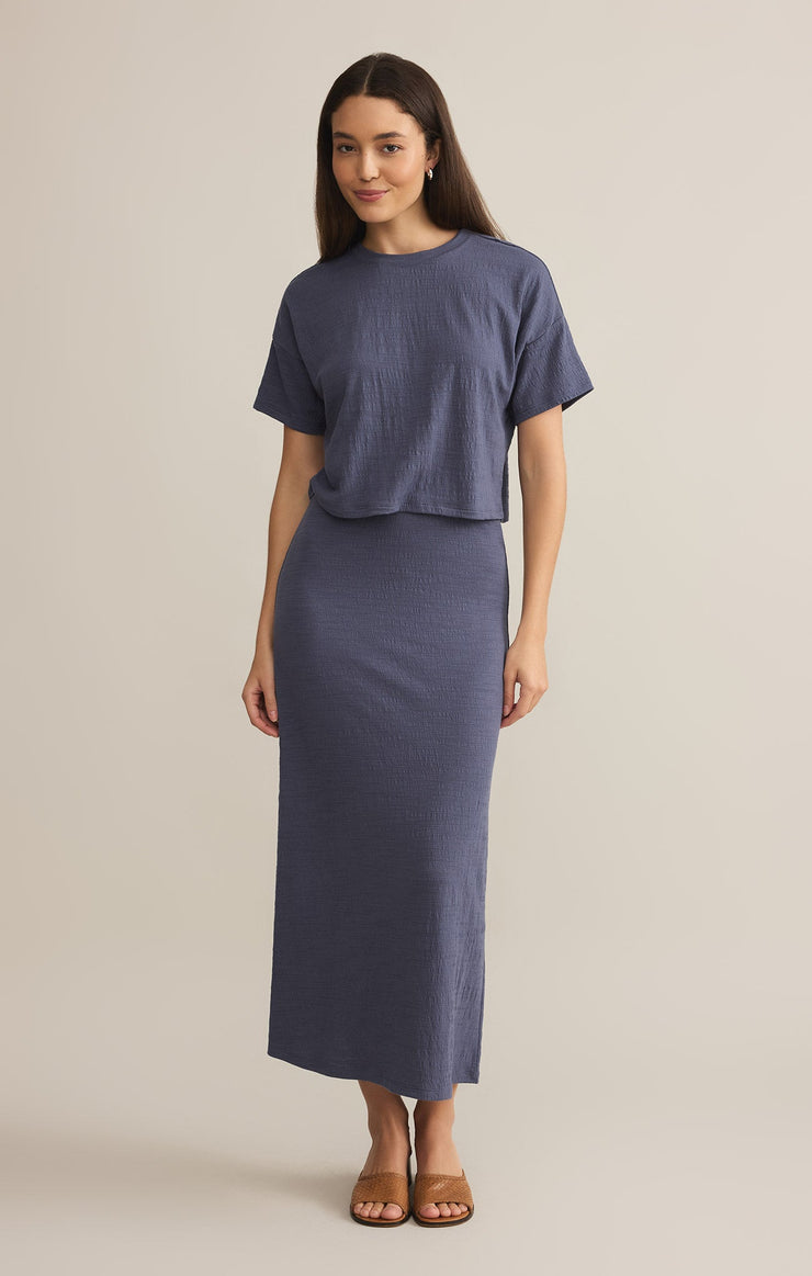Skirts Delavine Textured Midi Skirt Delavine Textured Midi Skirt