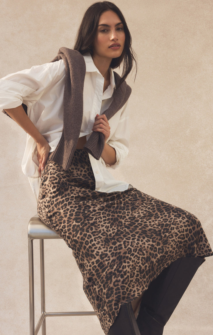 Skirts Izabel Leopard Skirt Desert Tan