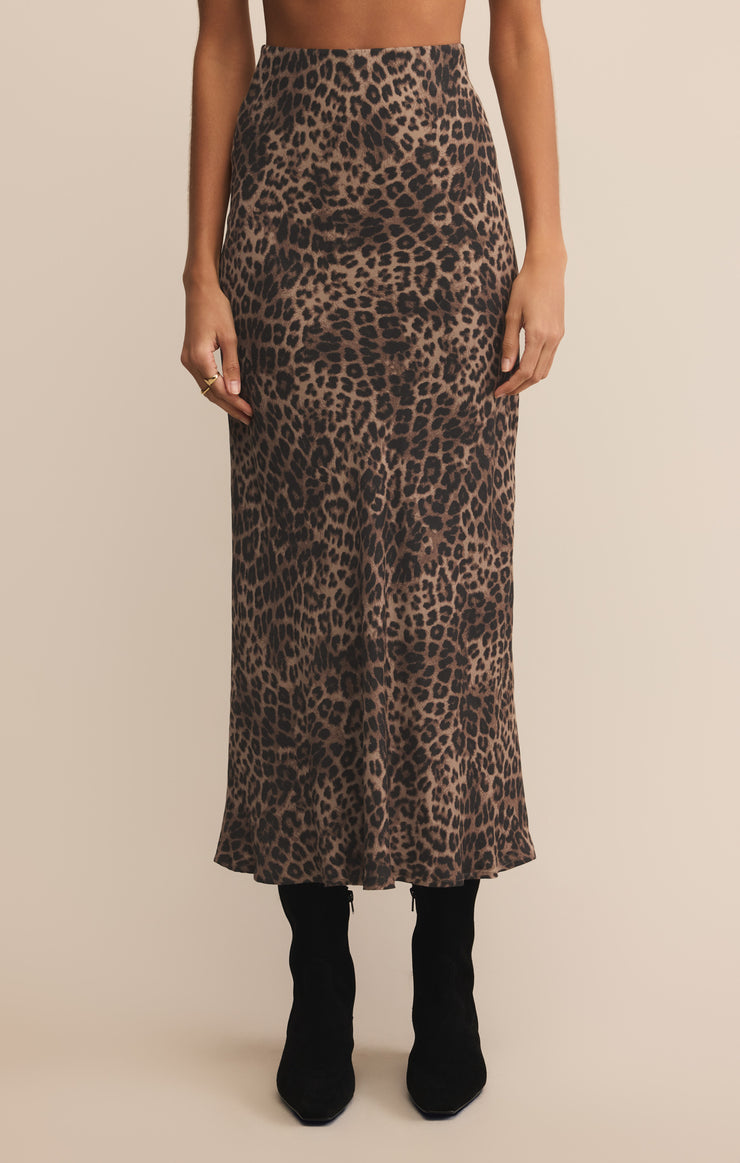 Skirts Izabel Leopard Skirt Desert Tan