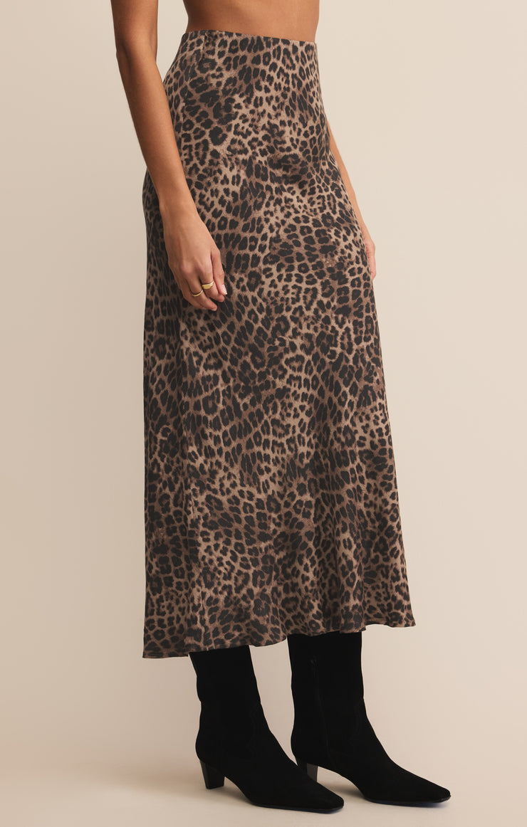 Skirts Izabel Leopard Skirt Desert Tan
