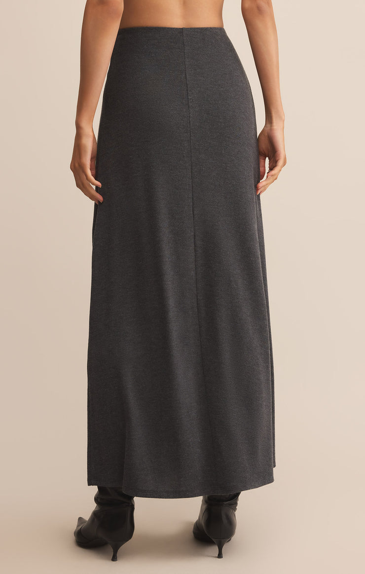 Skirts Demure Maxi Skirt Charcoal Heather