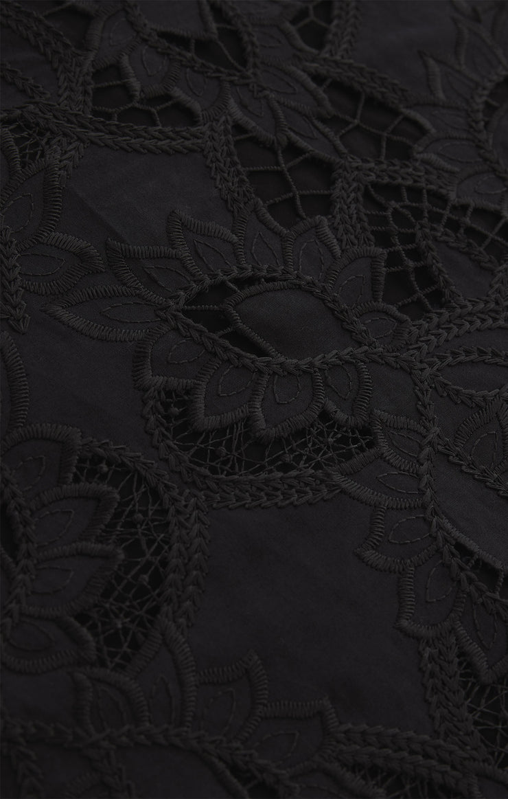 Skirts Siren Embroidered Mini Skirt Black