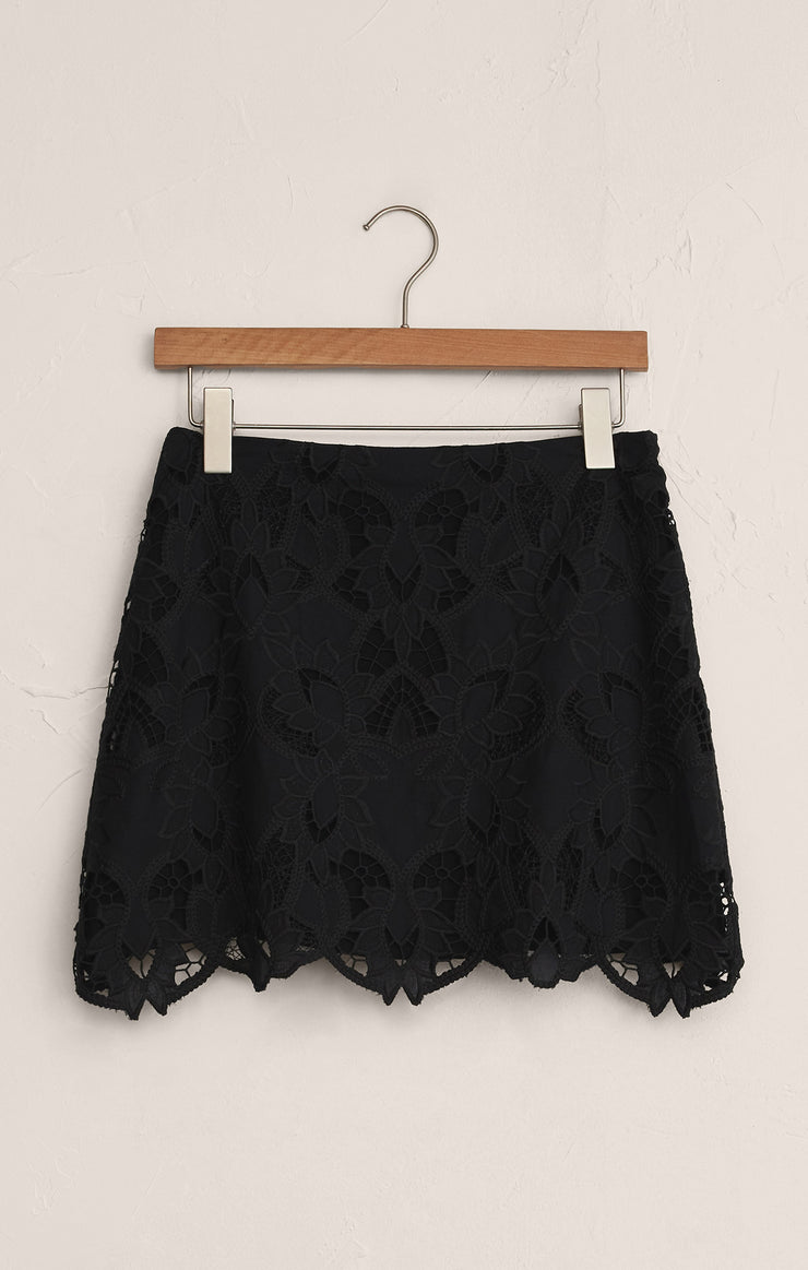 Skirts Siren Embroidered Mini Skirt Black