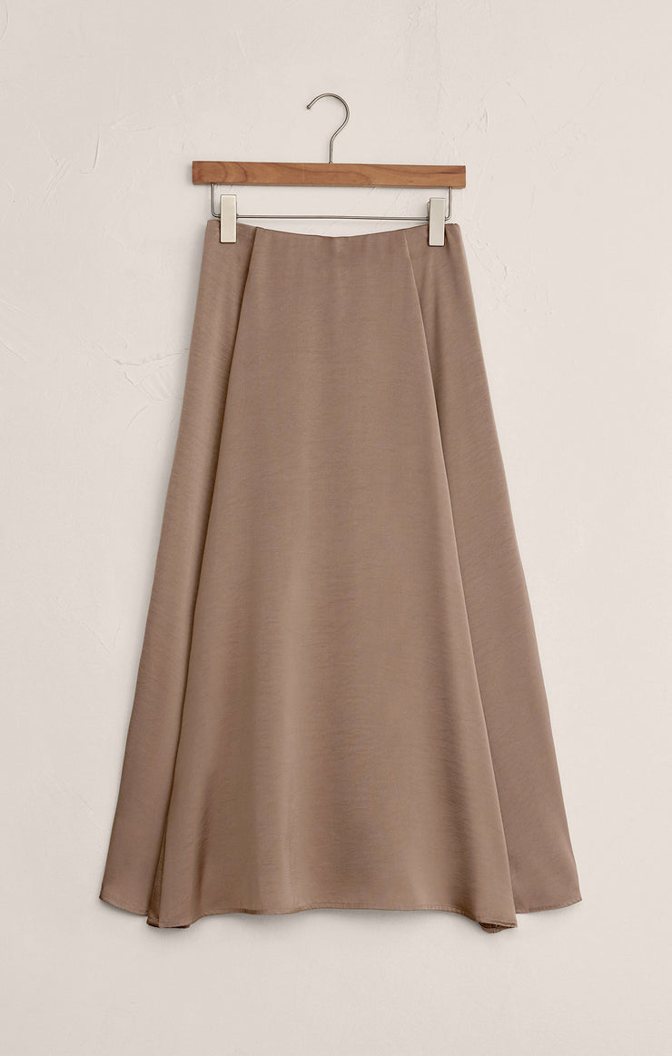 Skirts Northpointe Satin Midi Skirt Moonlight