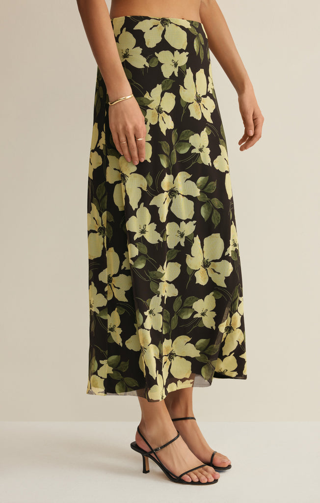 [OPEN YY] FLORAL SKIRT Lサイズ Eda Ren Floral Mesh Maxi Skirt – Z SUPPLY