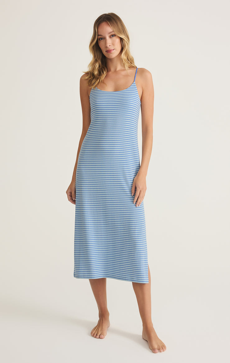 Dresses Sunday Striped Rib Dress Salt Water