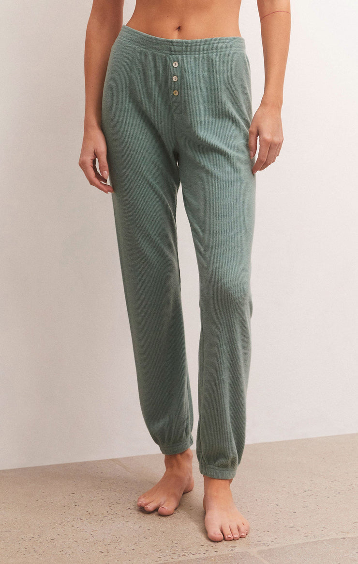 Pants Cozy Days Thermal Jogger Washed Jade
