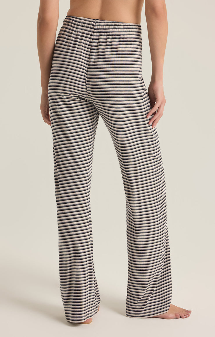 Pants Lounger Stripe Modal Rib Pant Light Oatmeal Heather