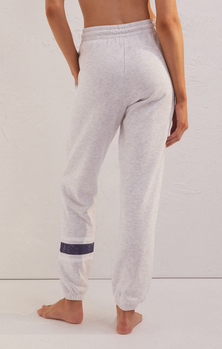 Pants Vintage Stripe Jogger Light Heather Grey