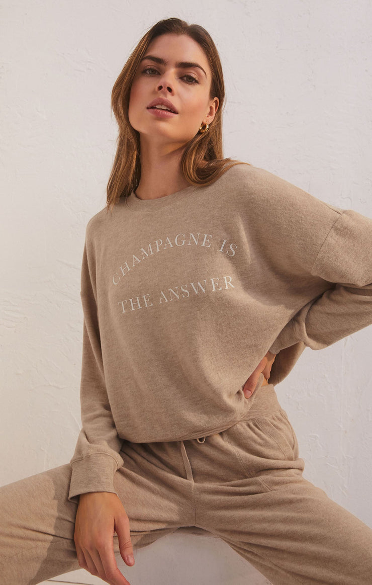 Pants Comfy Marled Jogger Heather Latte