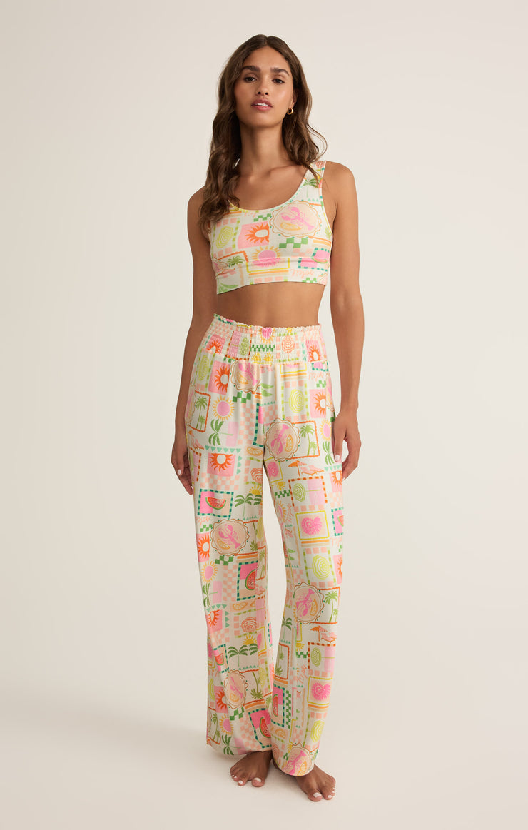 Pants Dawn Smocked Soleil Pant White