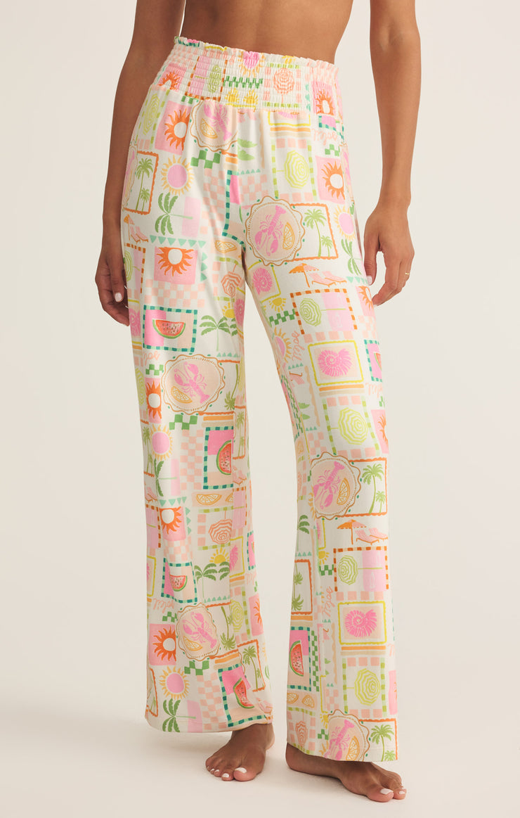 Pants Dawn Smocked Soleil Pant White