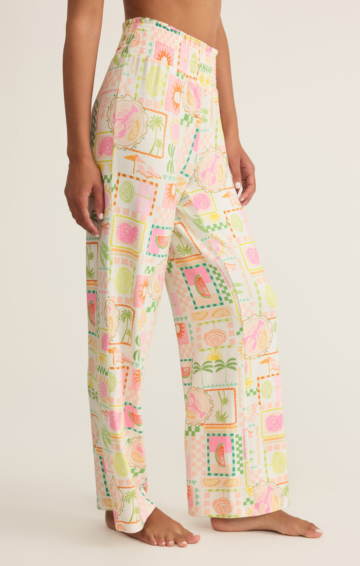 Pants Dawn Smocked Soleil Pant White