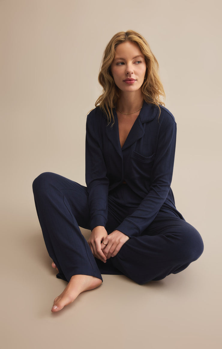 Pants Classique Rib Pant Eclipse