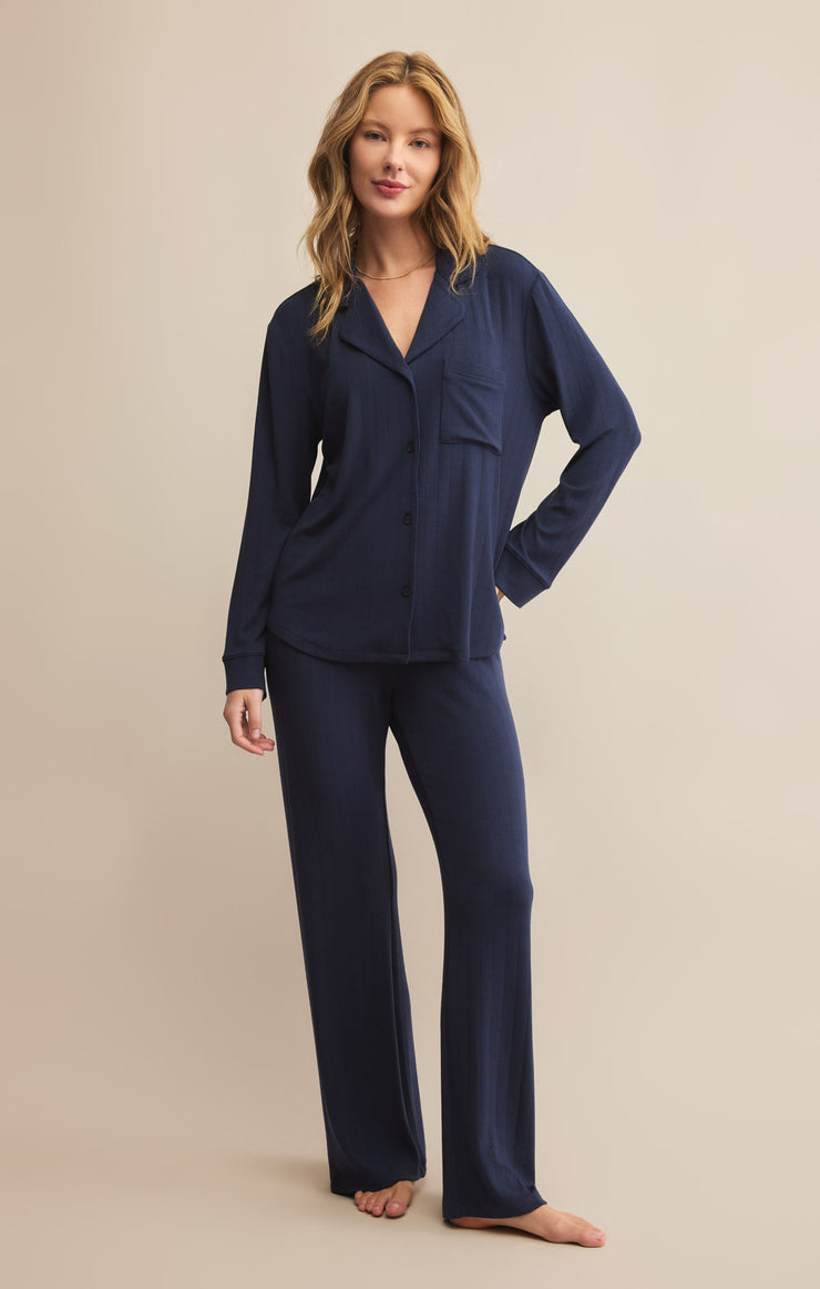 Pants Classique Rib Pant Eclipse