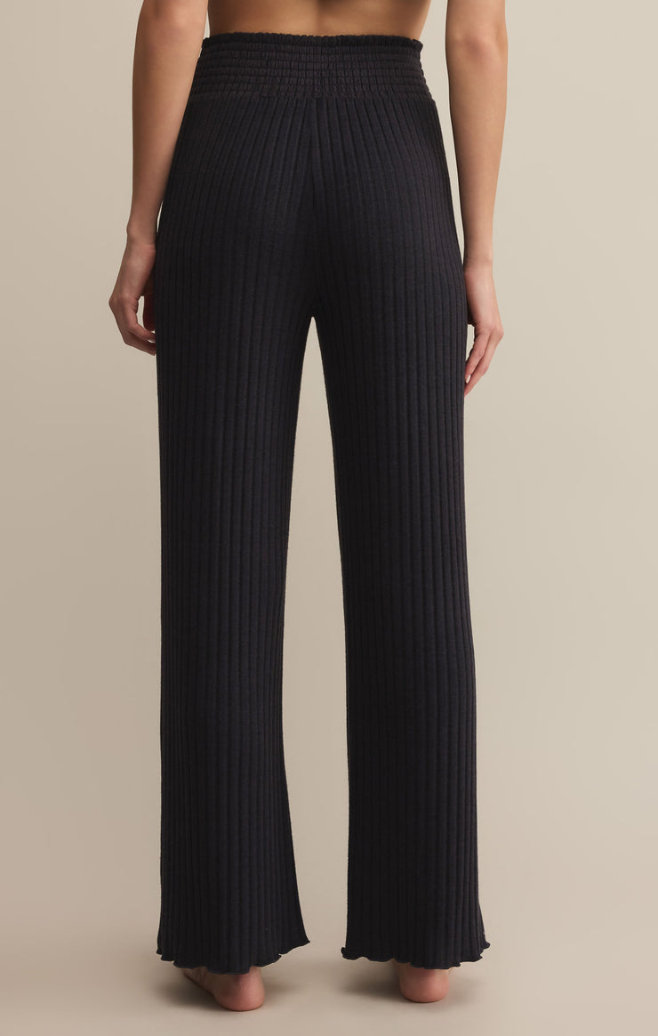Pants Dawn Smocked Rib Pant Black Sand