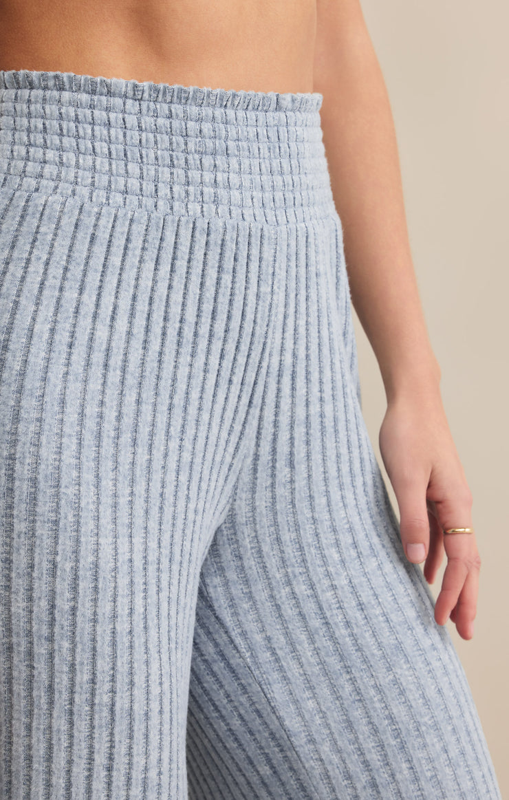 Pants Dawn Smocked Rib Pant Light Denim